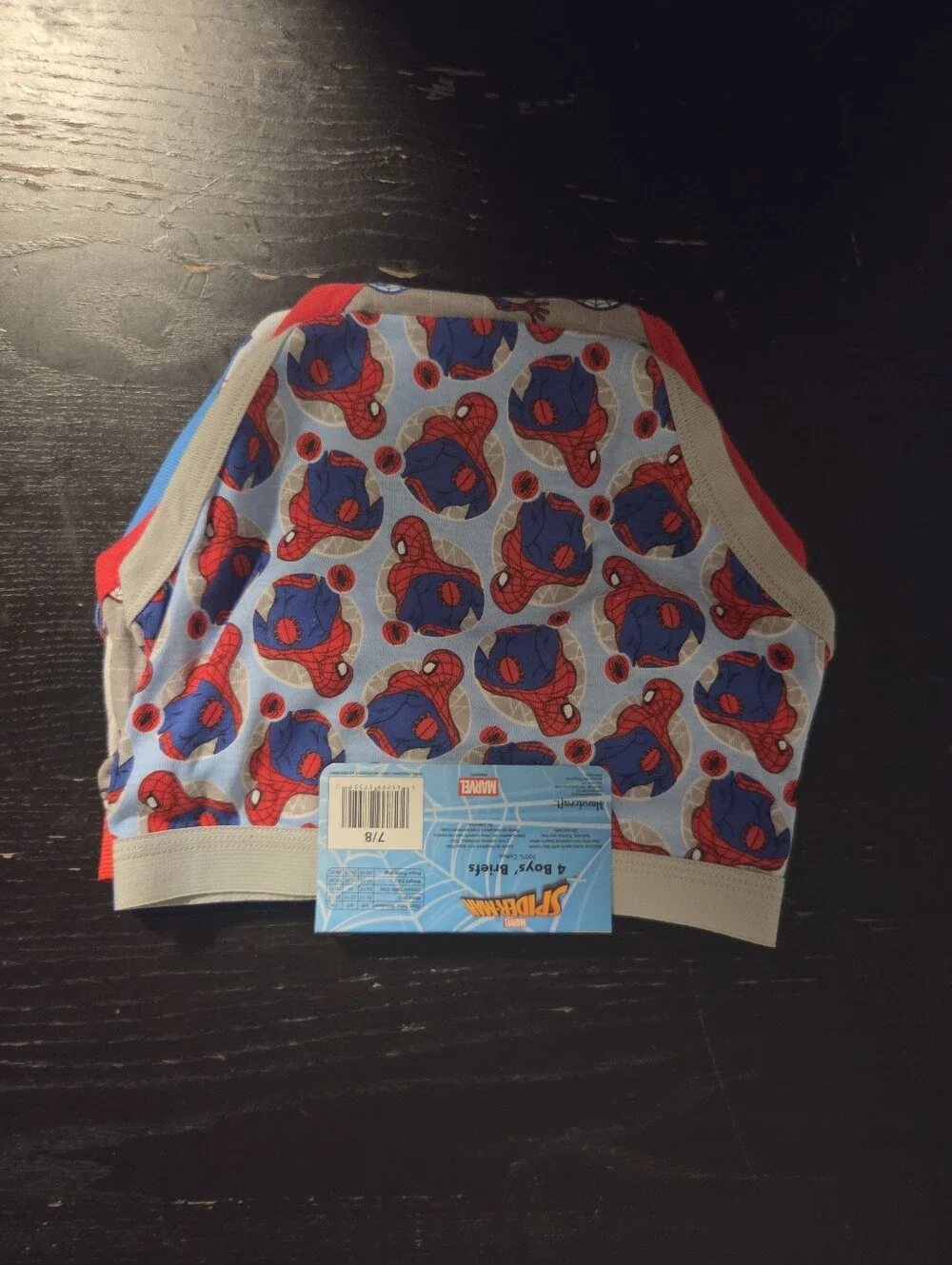 Spider-Man Boys Briefs Underwear 4-Pack Size 7 Multicolor Breathable Extra Soft